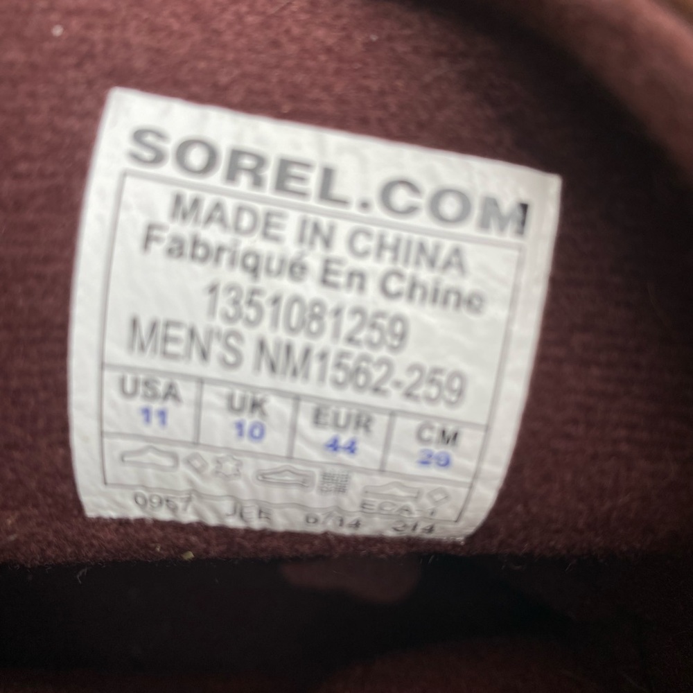 Sorel Boots Size 11 US